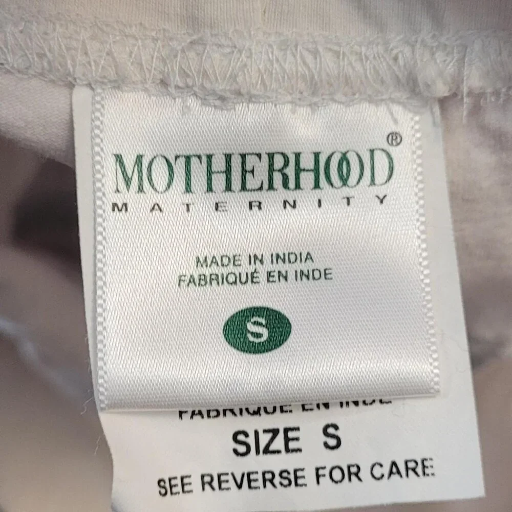 Motherhood Maternity Small White and pink floral skirt w elastic waist #floral - Picture 2 of 4